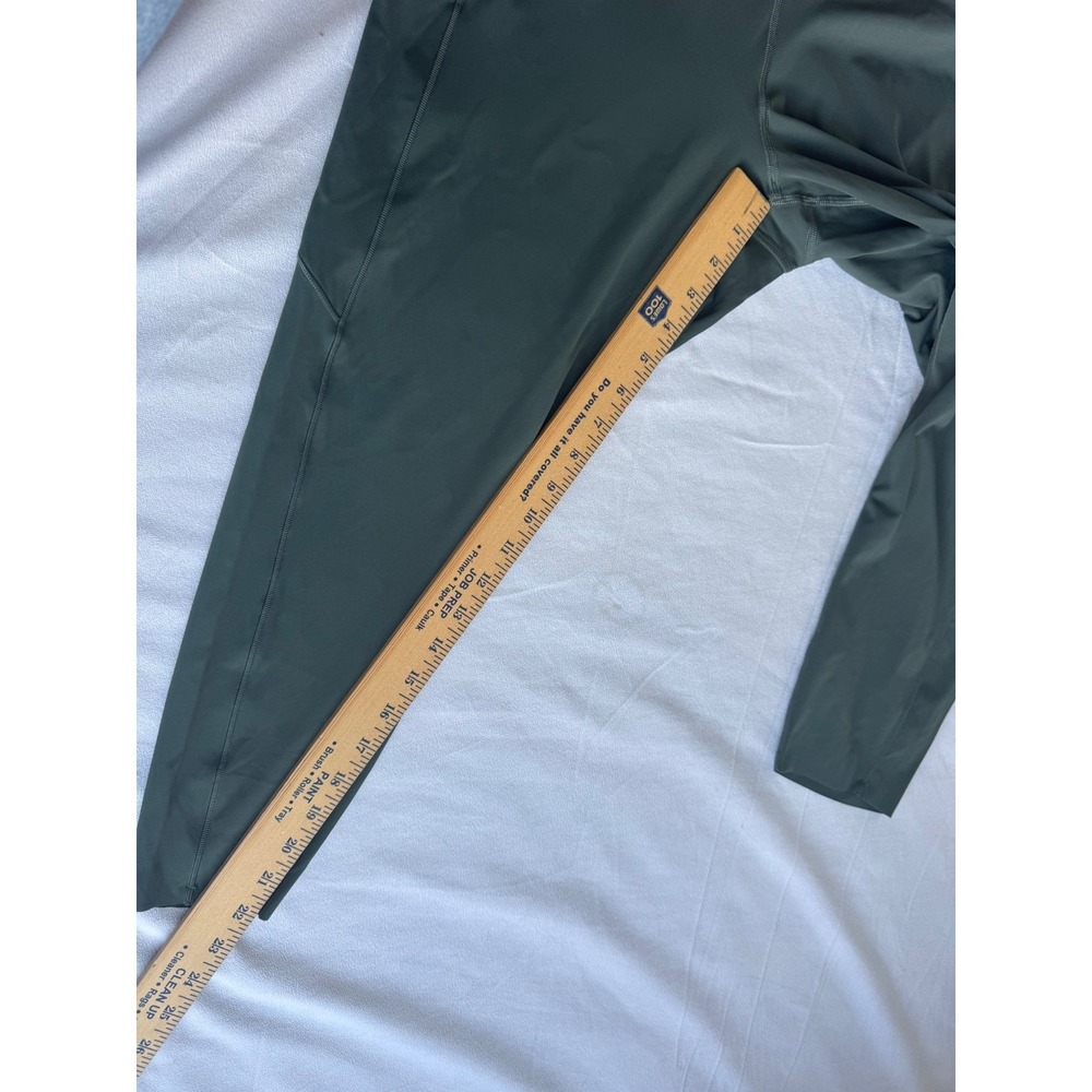 Lululemon Fast and Free High-Rise Crop II 23 Spruce Green W6BCXS Leggings sz 16 - Picture 6 of 6